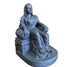Picture of Marble Powder Black Statue for Aai Jijau, Standard, Black colour | Size - 8 inch